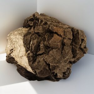 Карпатский камень тёмный базальт, подходящий для декора аквариума